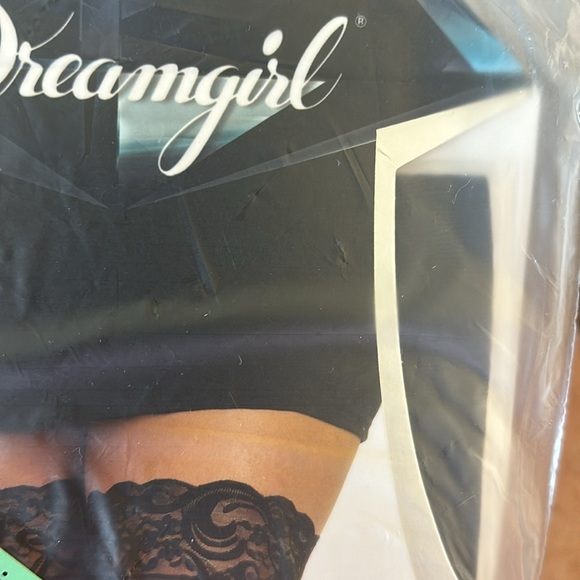 Dreamgirl Women's Plus Size Sheer Thigh High Pantyhose, Hosiery, Nylons, - Picture 3 of 4